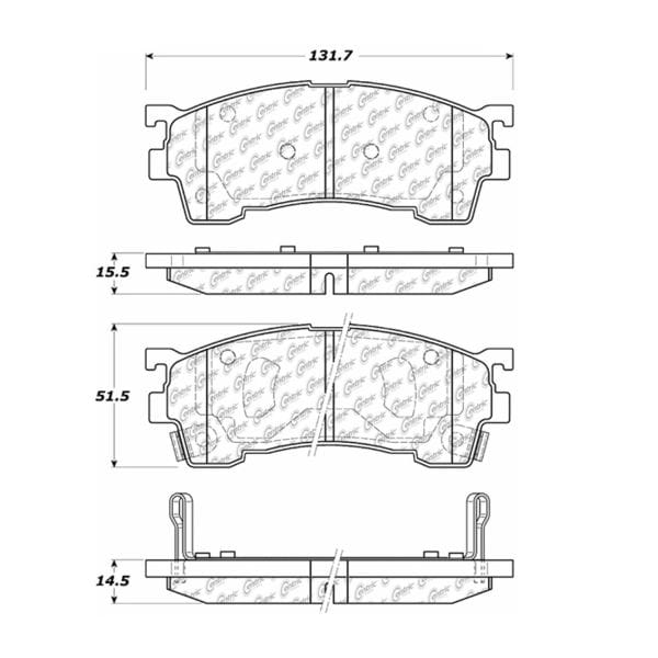 Centric Premium Pads,300.06370